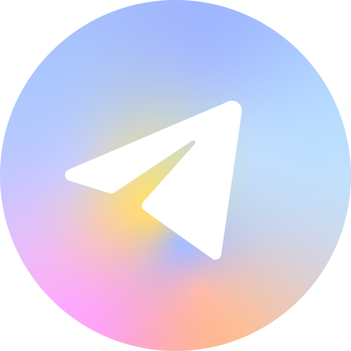 Telegram icon gradient